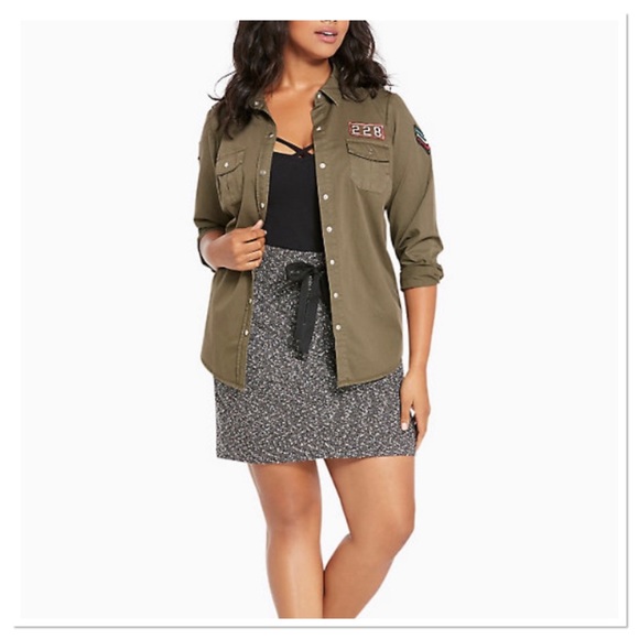 Torrid KNIT DRAWSTRING STRETCHY MINI SKIRT size 4X NWT - Picture 2 of 4